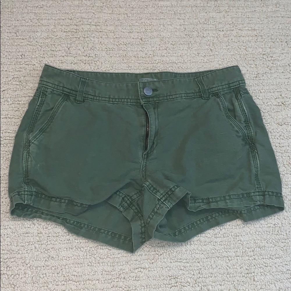 J Crew Army shorts size 0